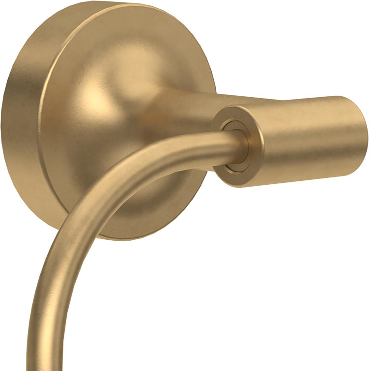 Voisin Round Open Towel Ring Bath Hardware Accessory in Satin Gold